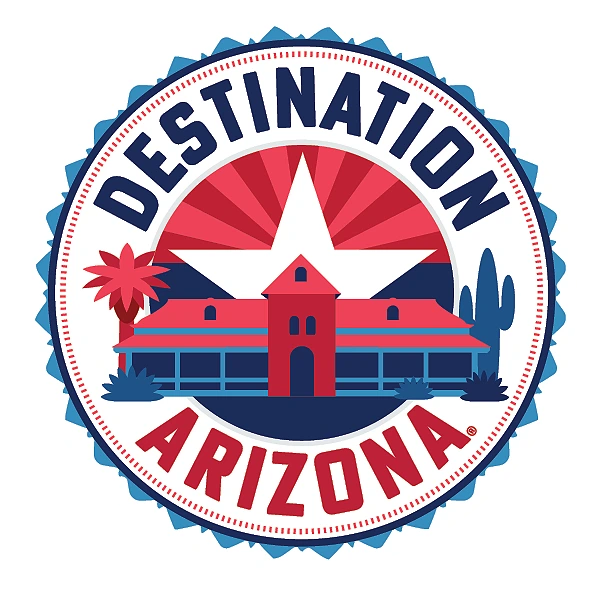 Destination Arizona Logo - White border